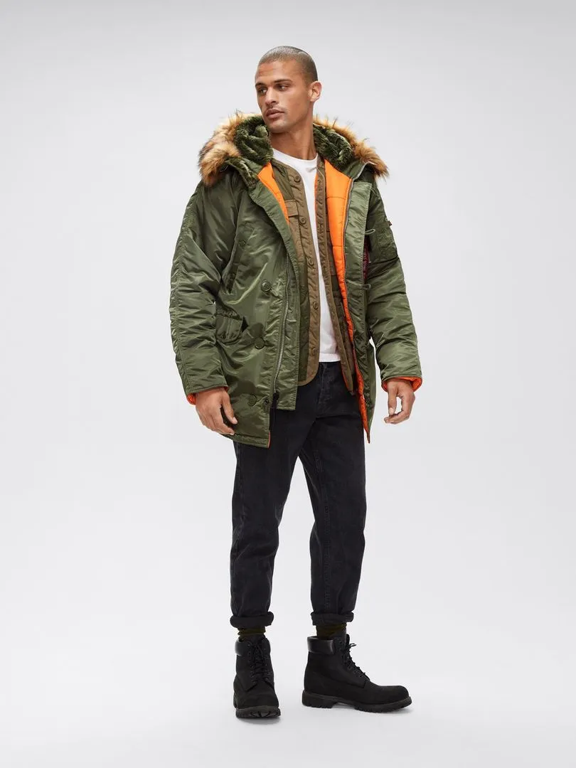 Alpha Slim Fit N-3B Parka - Sage