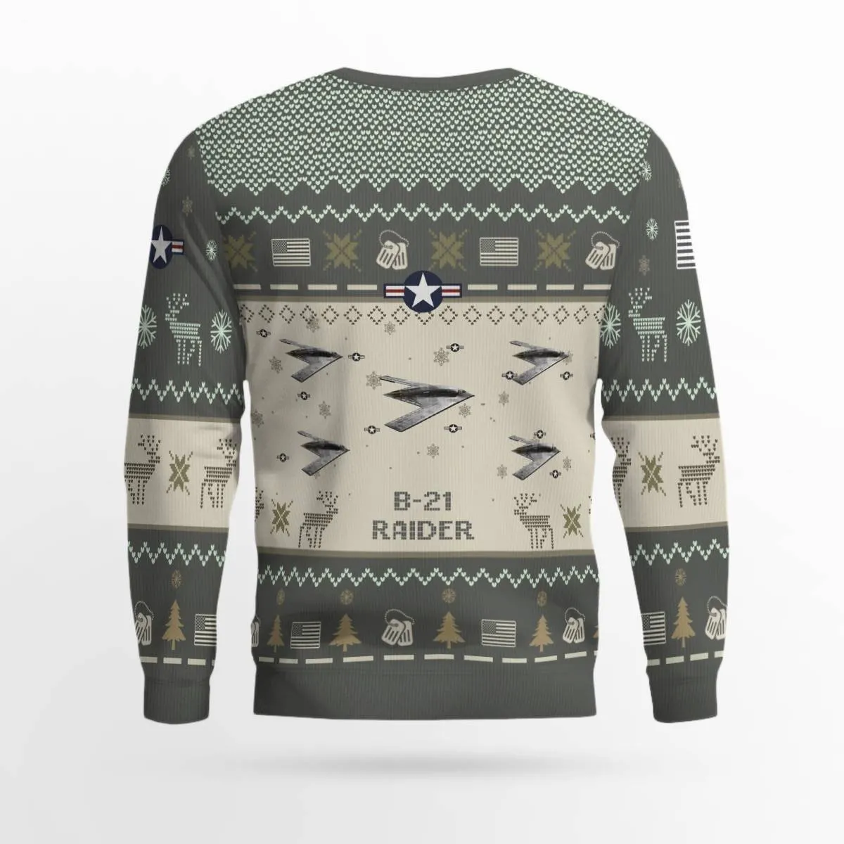 B-21 Raider B21_Aircraft Ugly Sweater, Ugly Sweater Christmas Shirt for Men Dad Veteran