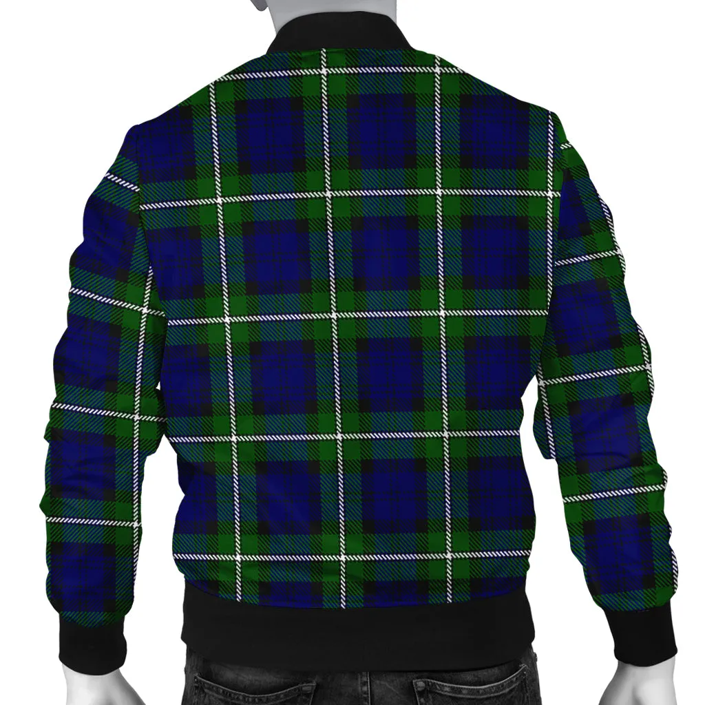 Bannerman Tartan Bomber Jacket with Family Crest