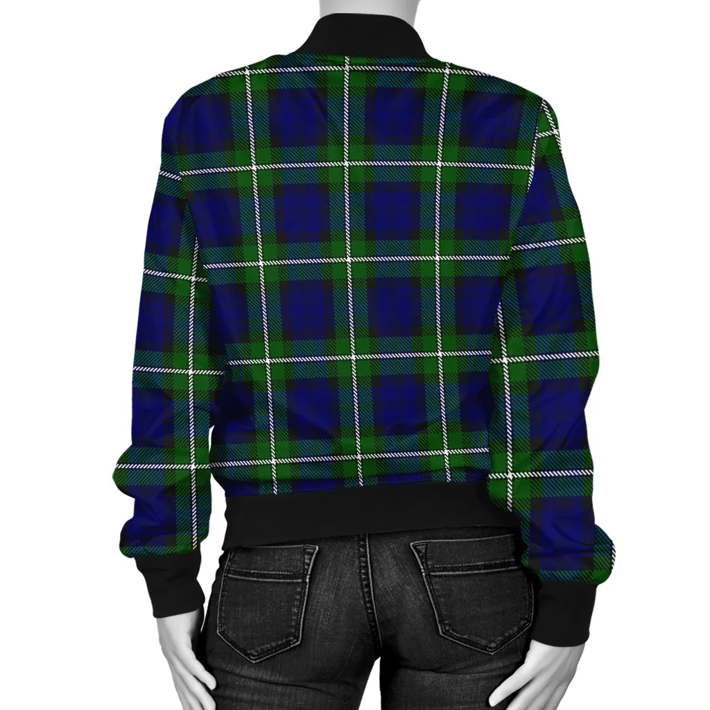 Bannerman Tartan Bomber Jacket with Family Crest