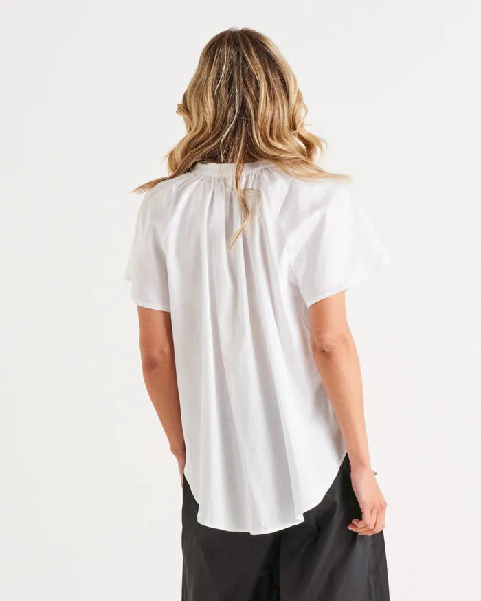 Betty Basics Victoria Blouse White