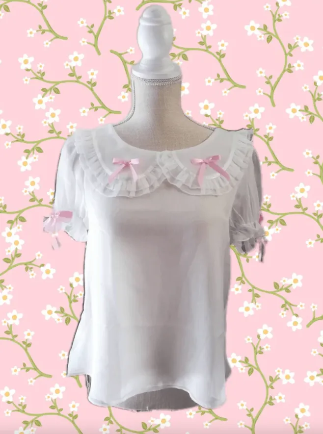 Bunny Ear Blouse Short Sleeves