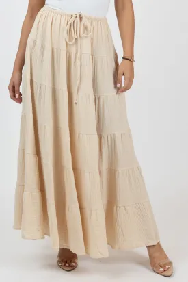 Carli Cotton Tiered Skirt