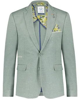 Green Pique Blazer