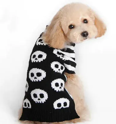 Halloween Pumpkin Sweater Dog Clothes