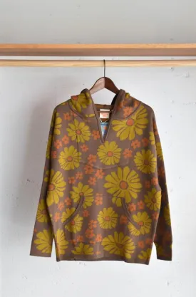 「HAVE A GRATEFUL DAY」jaquard baja hoodie -brown-