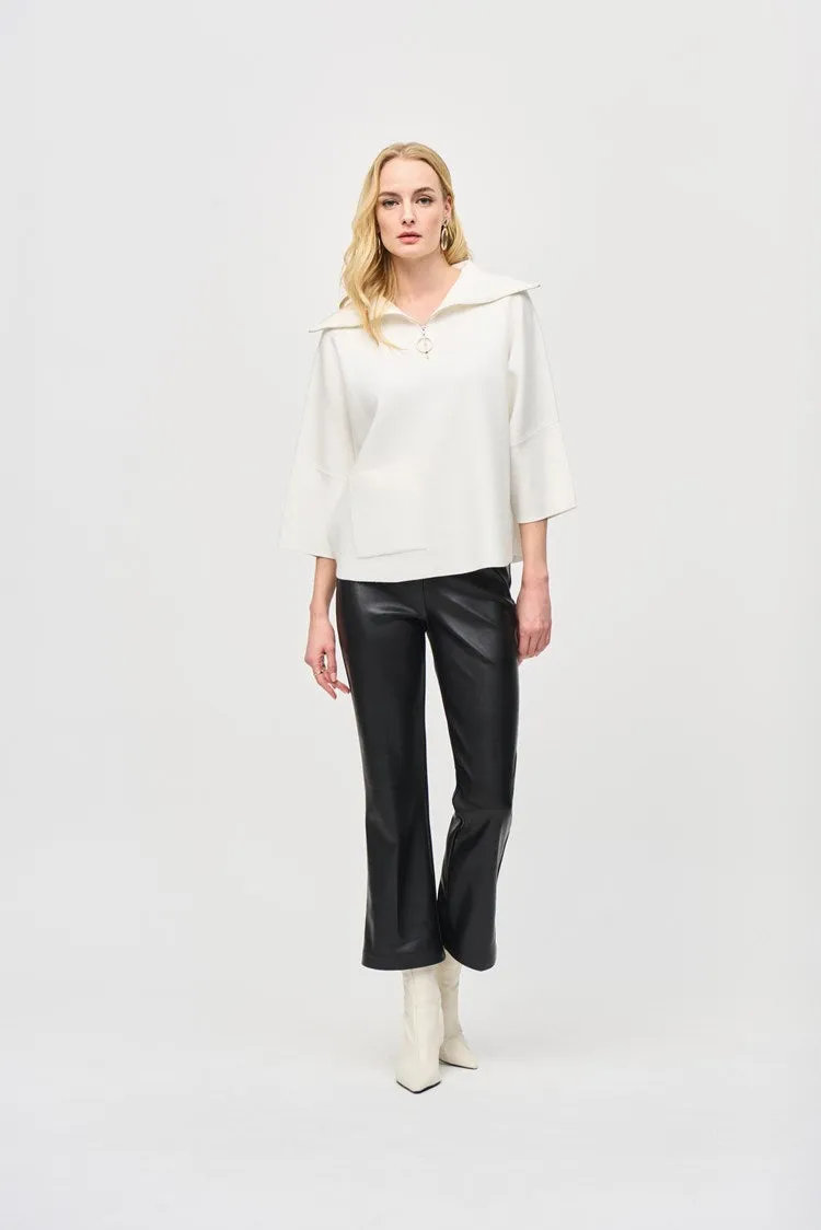 Leatherette Flared Pull-On Pants
243260