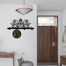 Mandala Style Metal Coat Rack