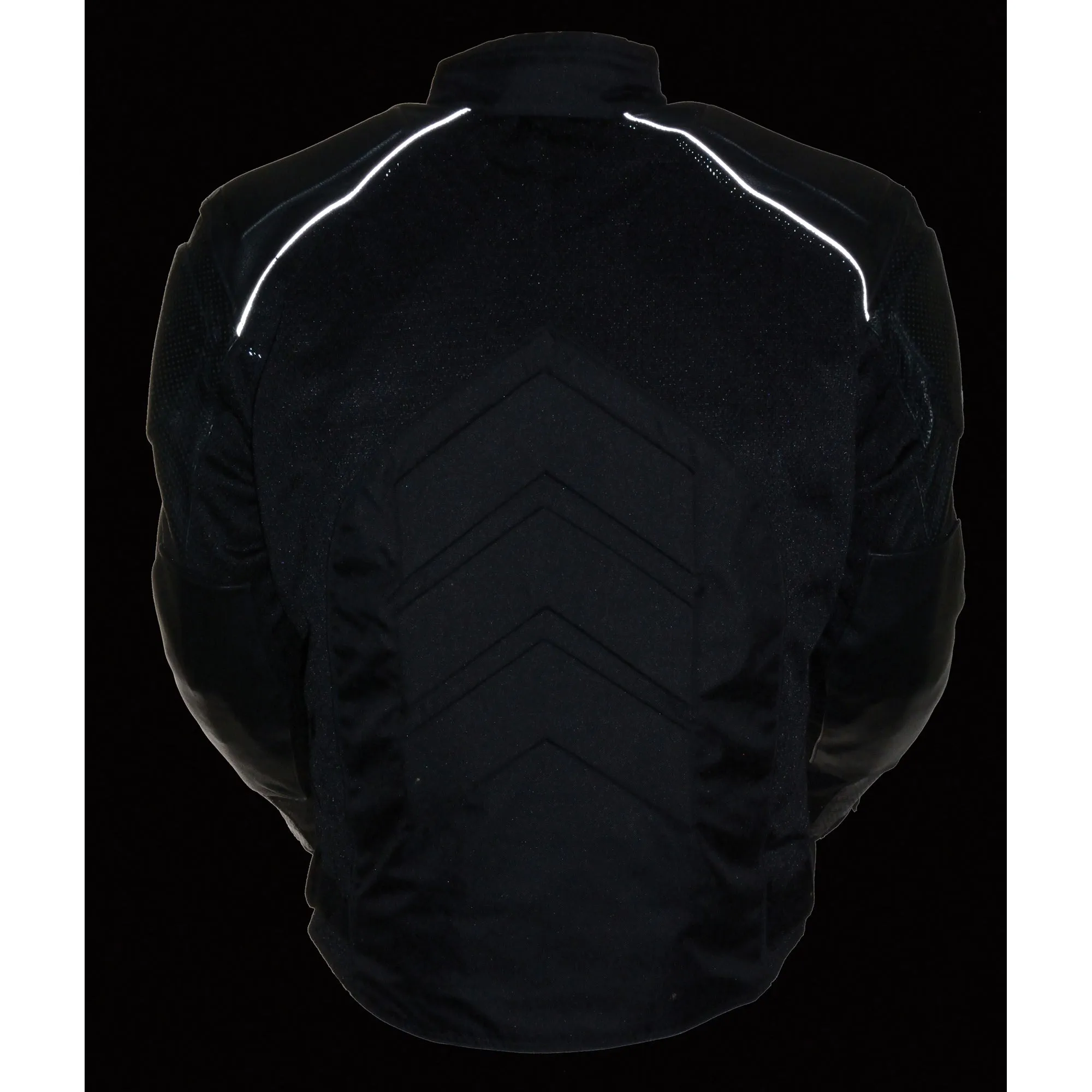 Men's Combo Leather/Textile/Mesh Racer Jacket