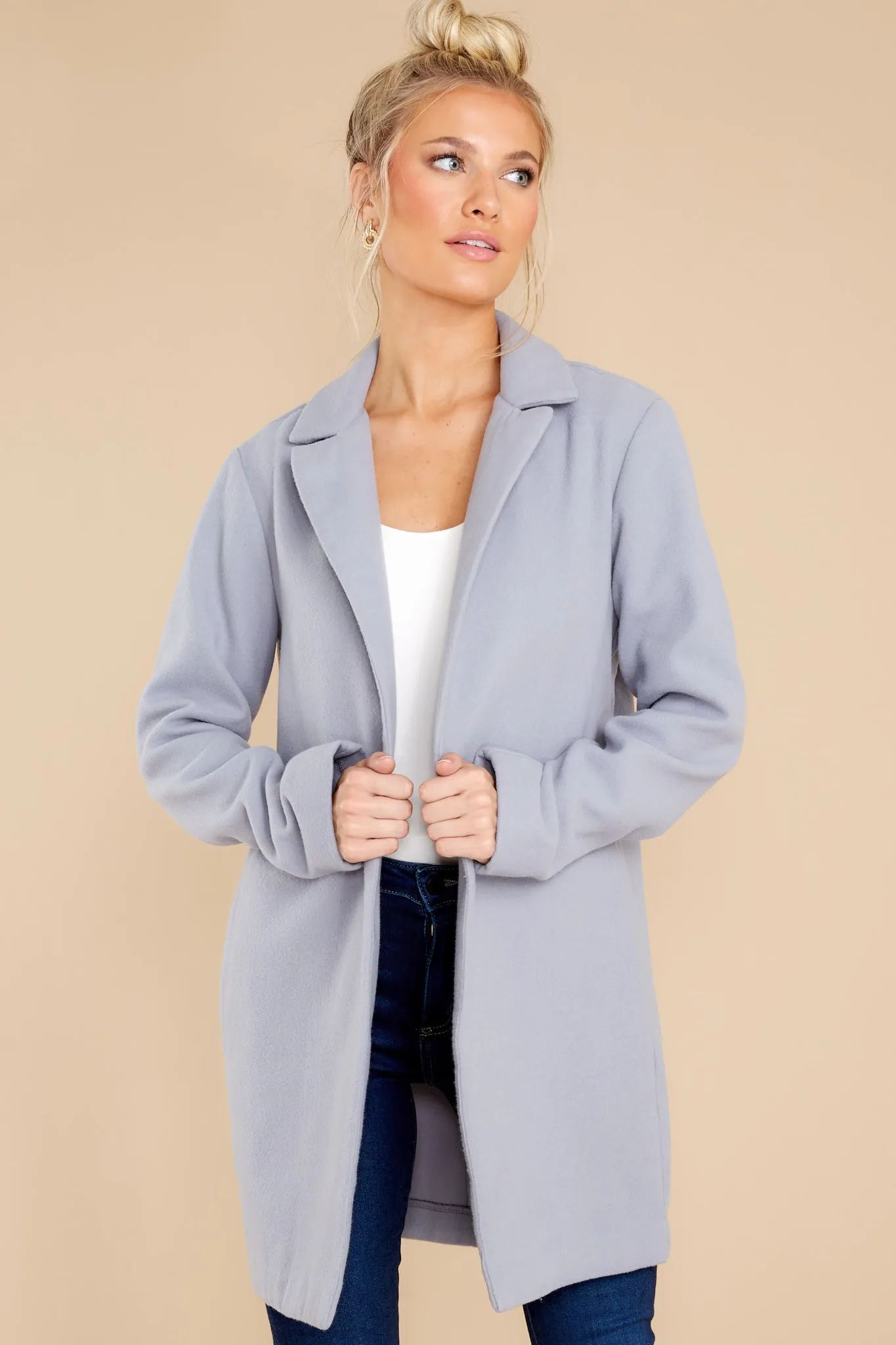 New York Nights Pewter Blue Coat