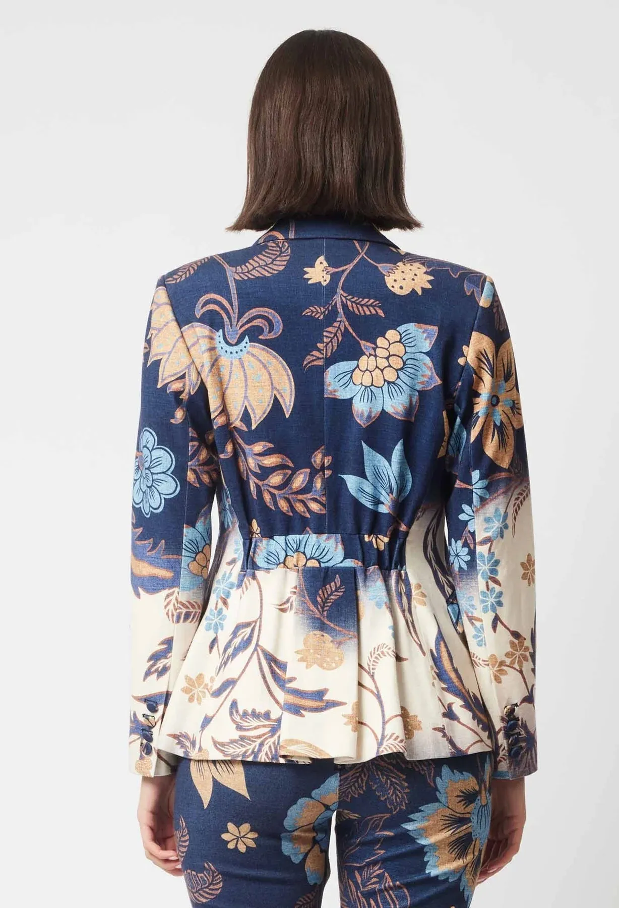 ONCE WAS VENUS PONTE BLAZER IN LOTUS FLOWER