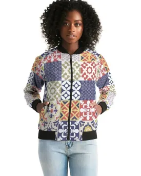 Pop Print Womens Bomber Jacket