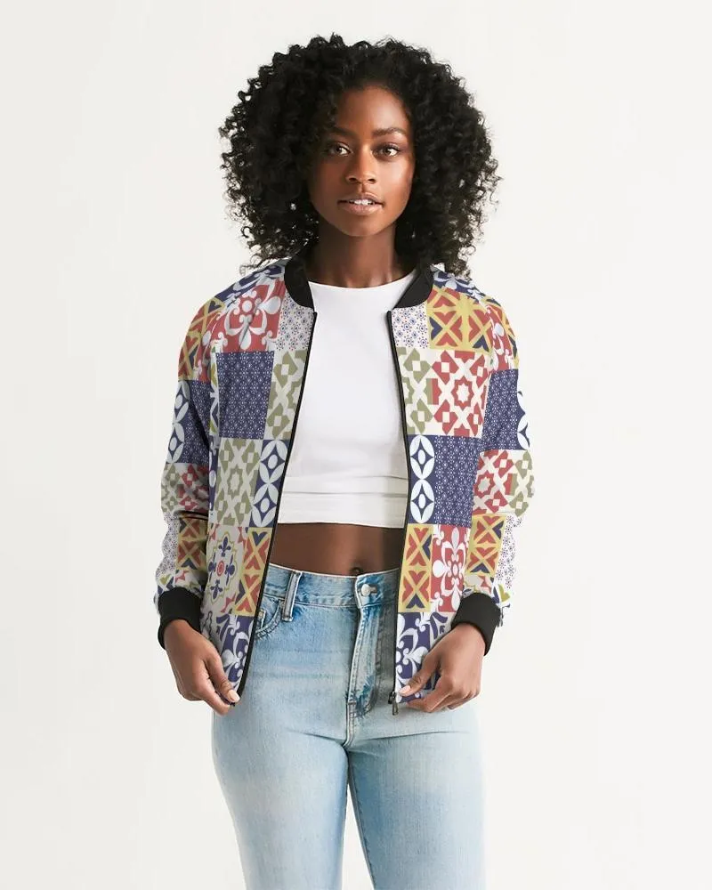 Pop Print Womens Bomber Jacket