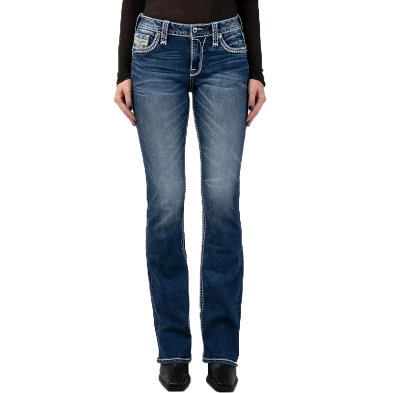 Rock Revival Mint Leaf Boocut Jeans