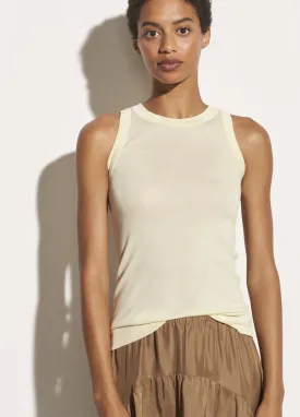 Vince - High Neck Tank in Sun Creme