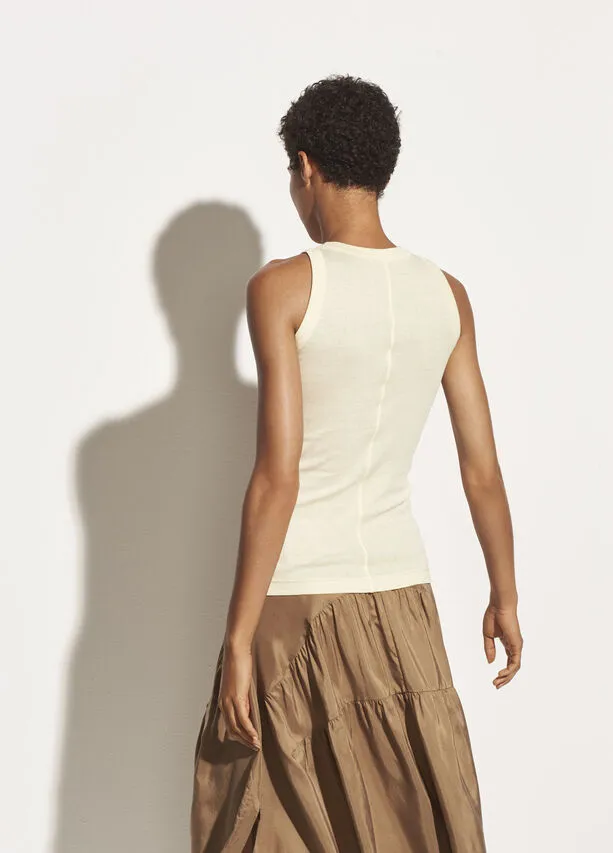 Vince - High Neck Tank in Sun Creme