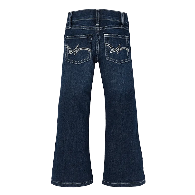 Wrangler Girl's Boot Cut With Embroidered Pocket Jeans