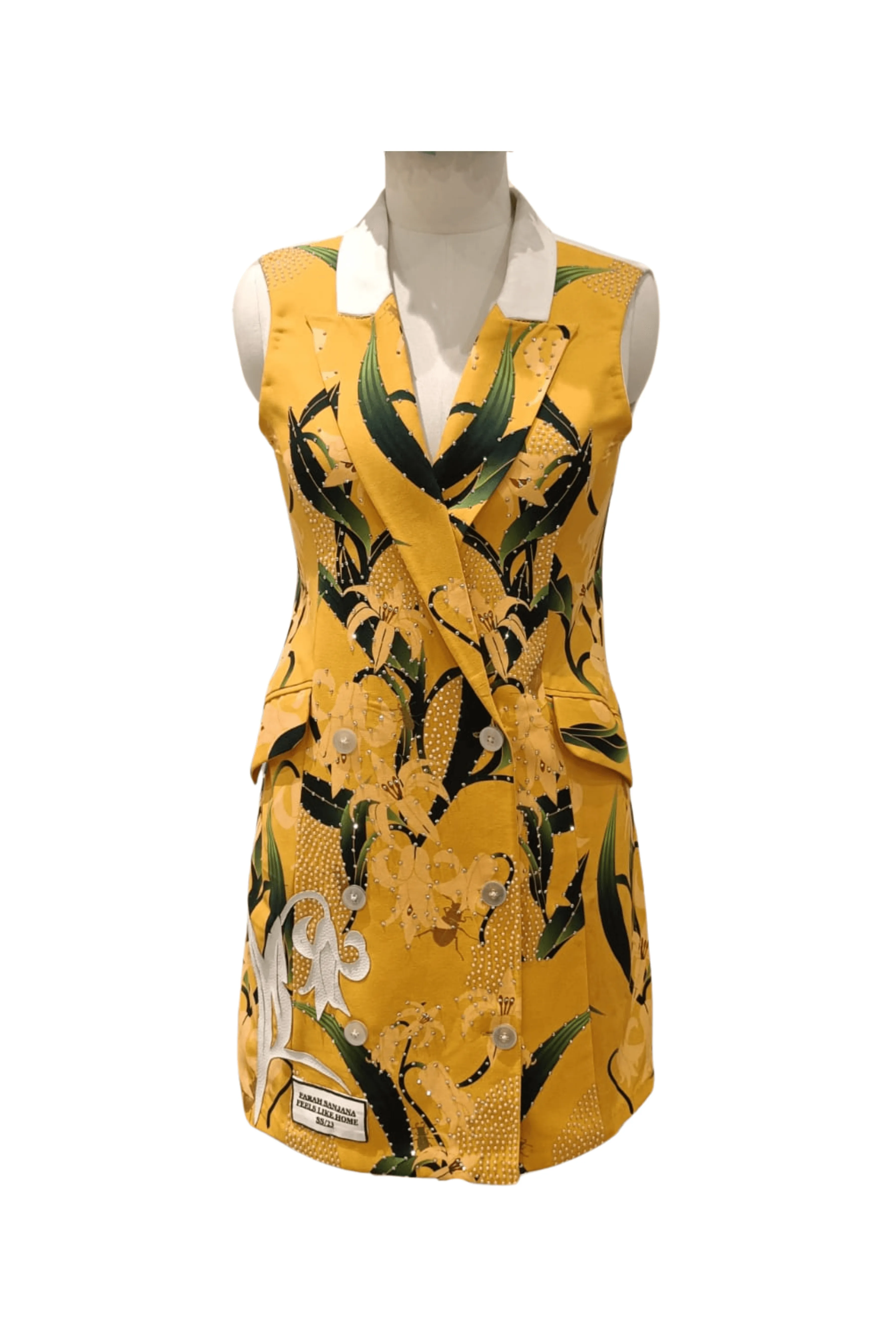 Yellow Lilly Blazer Dress